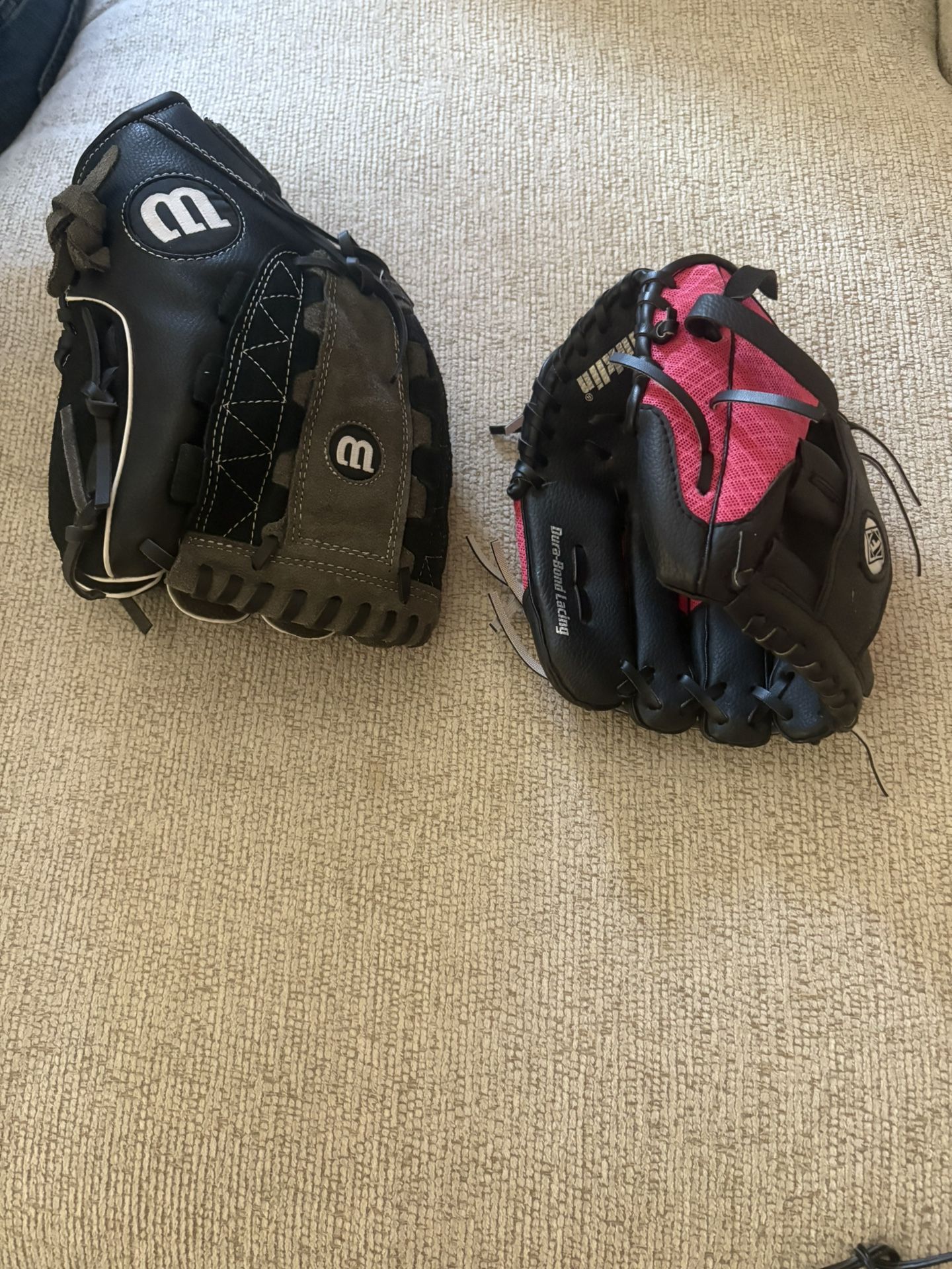 Slightly Used Baseball Gloves