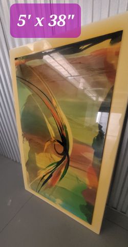 Very Nice Heavy Arteork Laquered Over