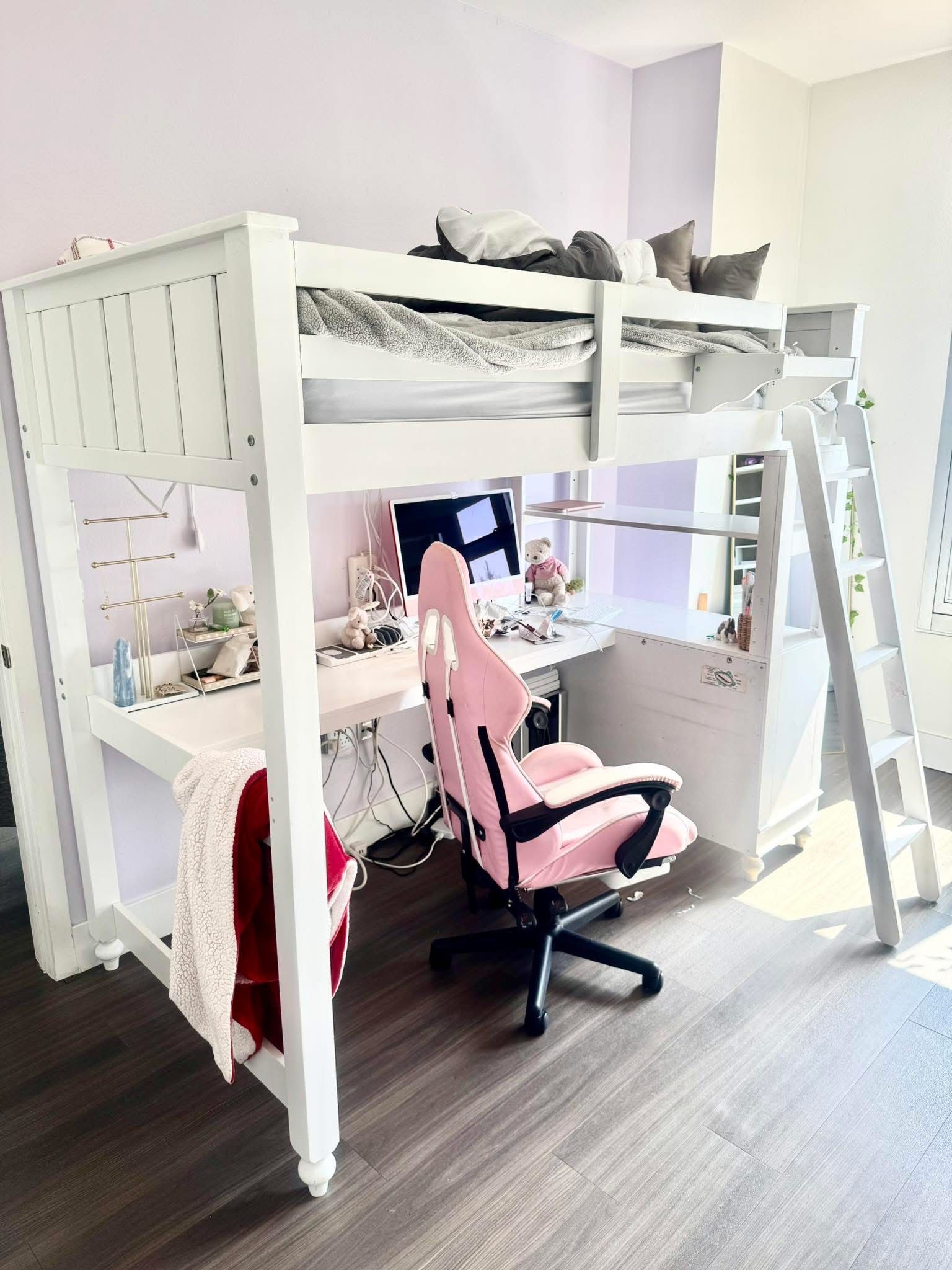 Kids Bed With Desk