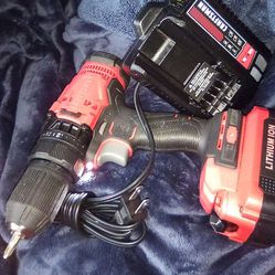 Craftsman 20v Cordless Drill W/ Charger 