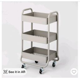 3 tier rolling cart