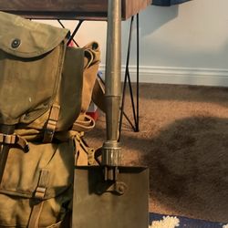 US WW2 Wood Shovel 1943