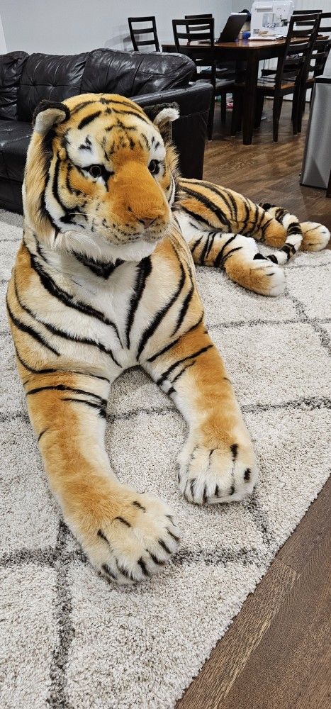 Life Size Stuffed Tiger ; Christmas Gift - Brand NEW