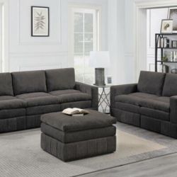 Sofa, Love Seat & Ottoman