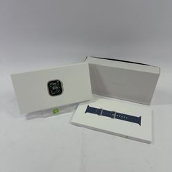 New Unlocked Apple Watch Ultra 3 49MM Natural Titanium Blue Ocean Band MEWH4LW/A