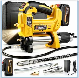 Electric Grease Gun, Cordless Grease Gun Kit with 40" Flex Hose, 12000 PSI