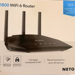 NETGEAR AX1800 WiFi 6 Router (RAX10) – Great Condition