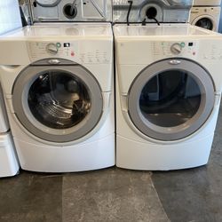 WHIRLPOOL XL CAPACITY WASHER DRYER ELECTRIC SET 
