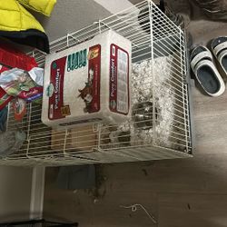 Guinea Pig Cage And Accessories 