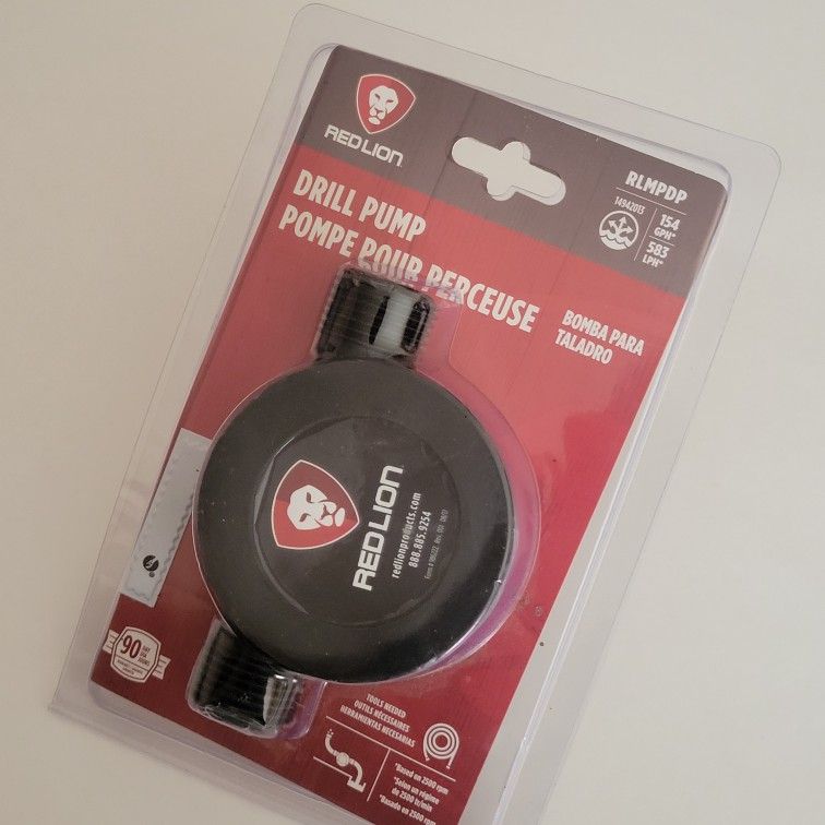 1(contact info removed) 154 Gph Drill Powered Transfer Pump Black Rlmpdp New, sealed.  
UPC 0101(contact info removed)6.
Weight 6oz plus shipping mate