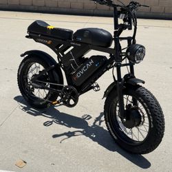 Movcan V30PROMAX Electric Bike for Adults, 3000W Dual Motor 37.5MPH,48V 40AH Dual Battery 120Miles, 20"x4" Fat Tire Electric Mountain Bike, Hydraulic 