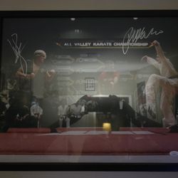 Autographed Karate Kid Photo