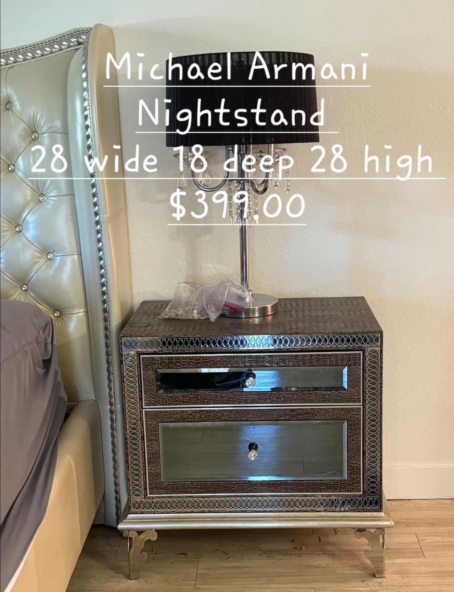 Nightstand Michael Armani We are located at 2811 East Bell road. Another Time Around Furniture.