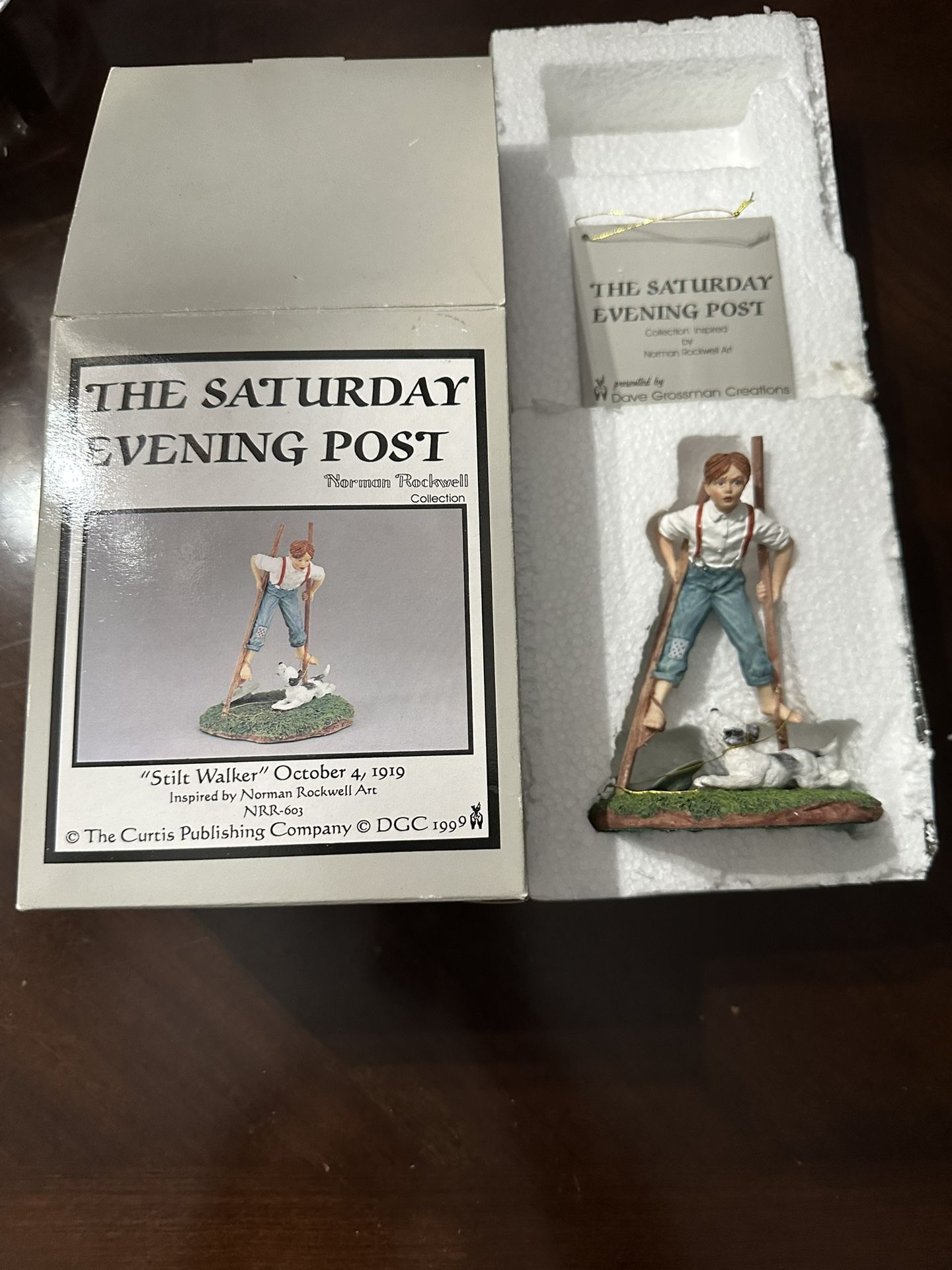 Norman Rockwell The Saturday evening post “stilt walker”