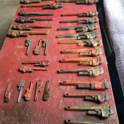 Assorted Ridgid Pipe Wrenches