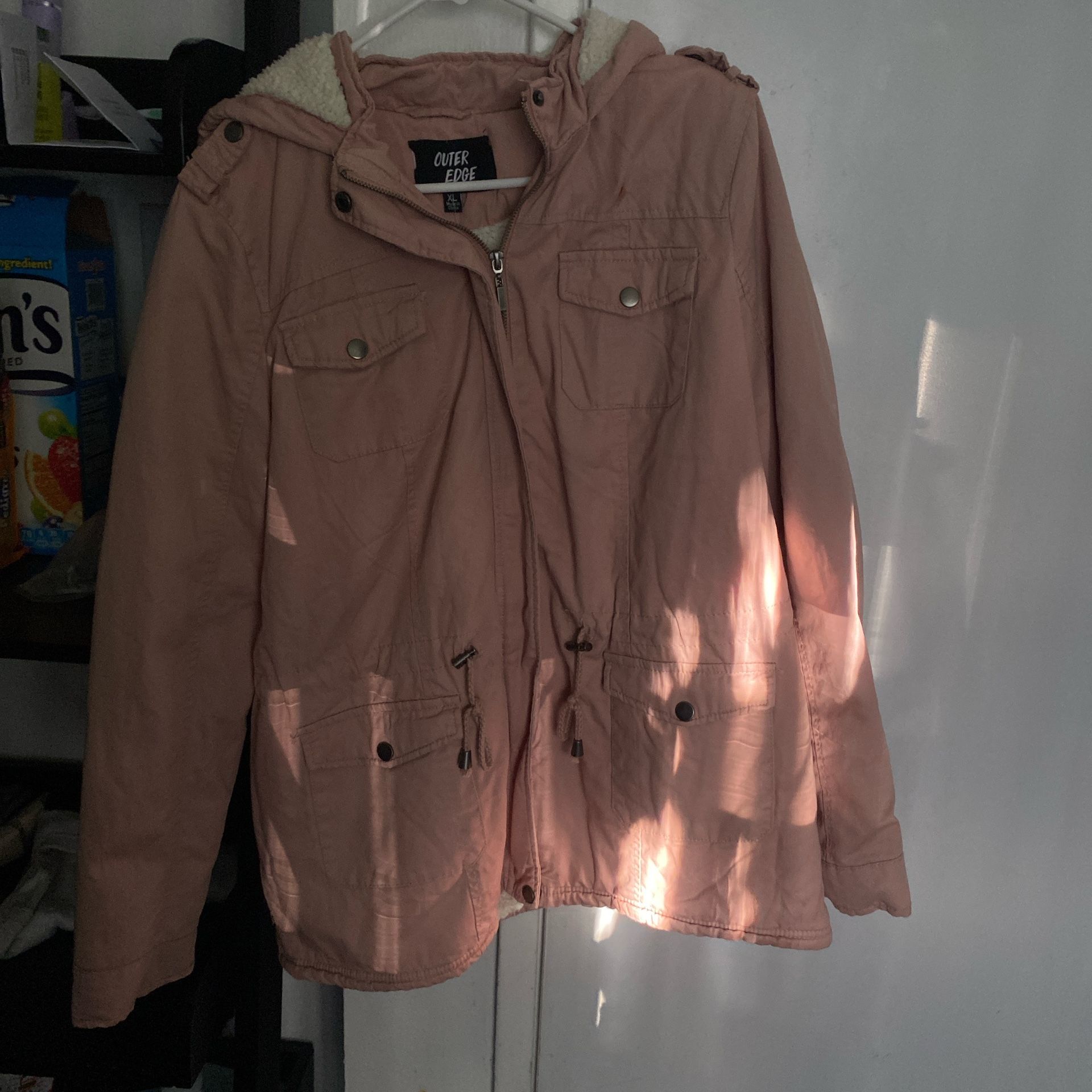 XL, Pink Quiksilver lightweight jacket  