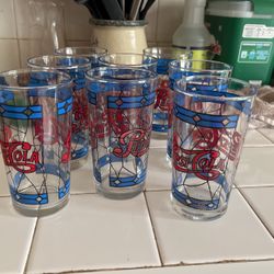 Vintage Pepsi glasses $50 for eight