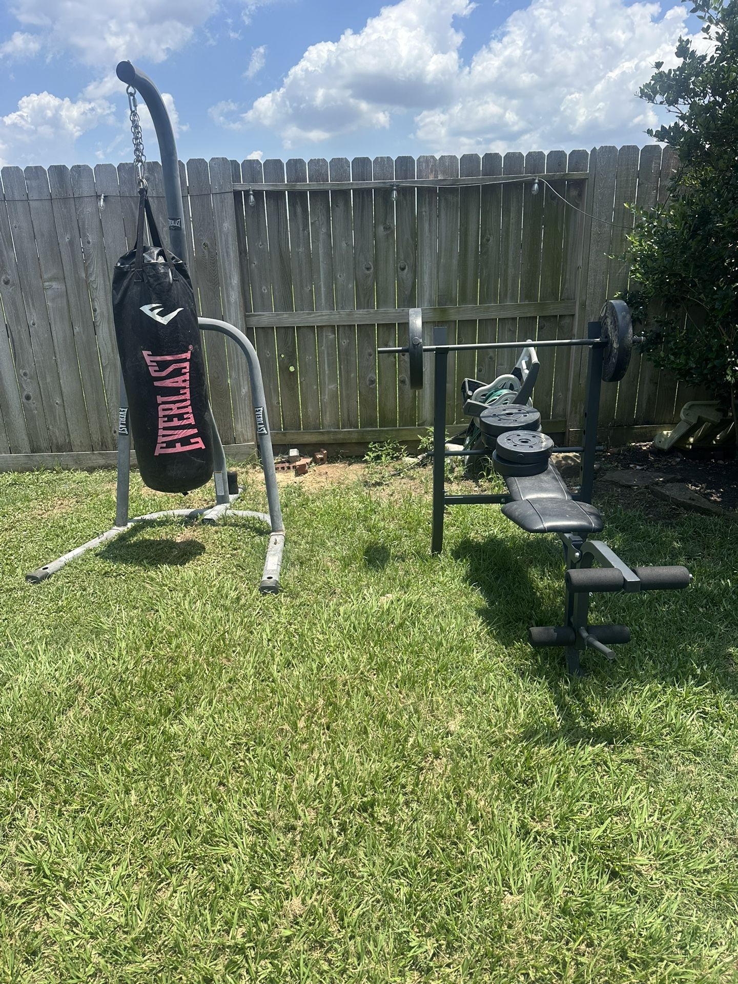 Weight And Punching Bag
