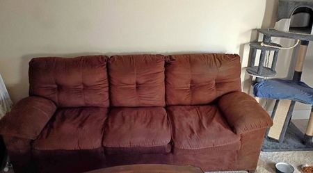 Beautiful burgundy couch