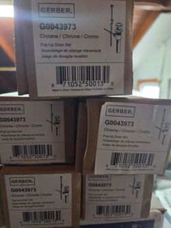Gerber pop up drain for bathroom sink