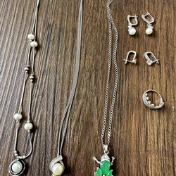 Assorted Silver Jewelry Set