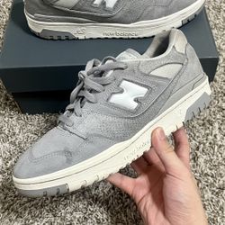 New Balance 550 Shoe Men’s Size 11  Gray Concrete Suede Pack