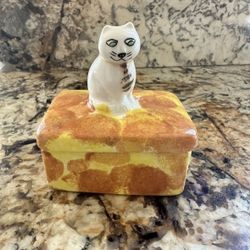 Beautiful Cat 🐈 Glass Storage Box