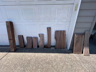 Black walnut project pieces