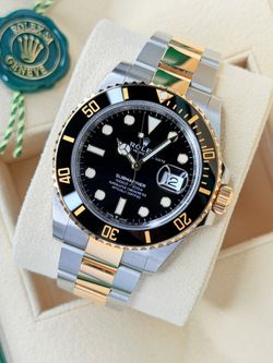 Rolex Submariner 126613LN / Two Tone Black Gold & Stainless Steel