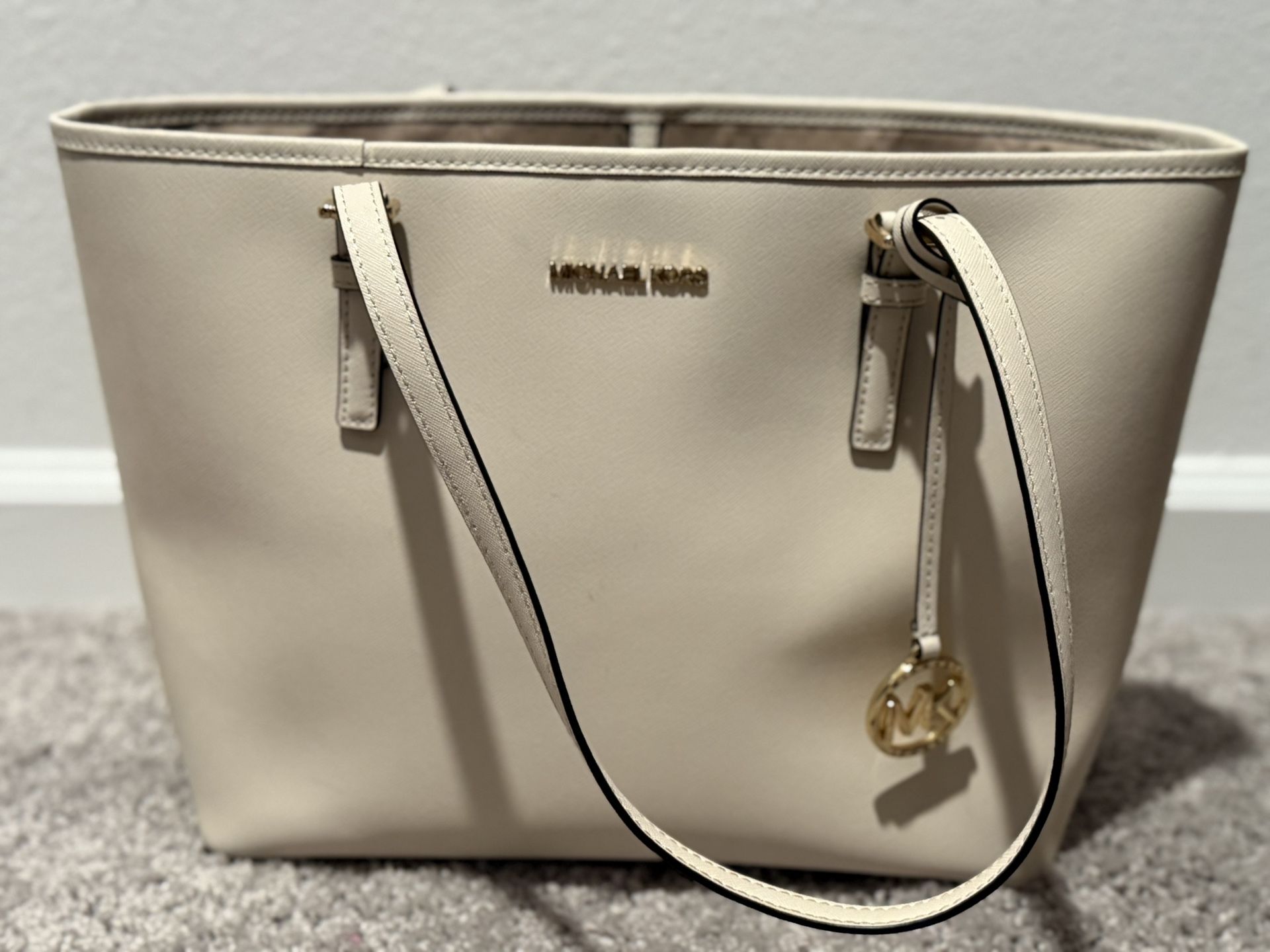 Cream Michael Kors Bag