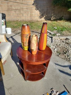 Ceramic Bamboo Art Vase Set