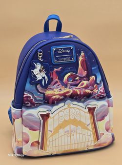 Loungefly Disney Hercules Mount Olympus Golden Gates Mini Backpack