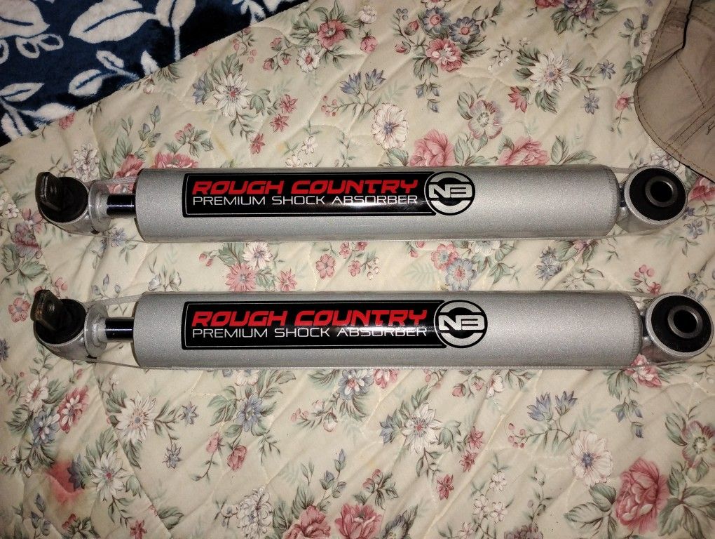 Rough Country N3 Rear Shock Absorber (fits) 2007-2018 Chevy Silverado Sierra 1500 | 0-4" Lift | Pair