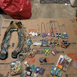  Kandi Perler Bracelets Necklaces Beads EDM Festival / Rave