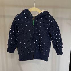 Boden Hooded Fleece lined Sweatshirt - 2T