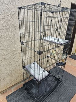 Catio Large Multi-Level Black Wire Cat Cage