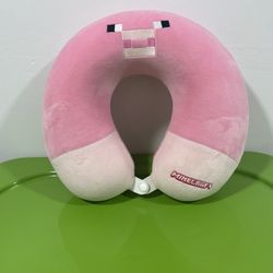 Minecraft x Miniso Super Soft Pink Pig Travel Neck Pillow