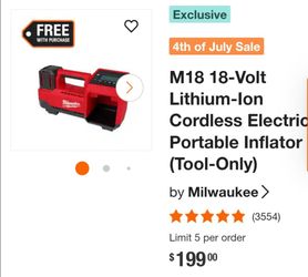 Milwaukee inflator