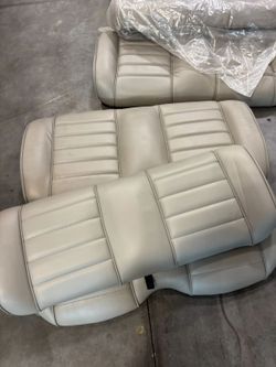 CLUB CAR GRAY PREMIUM FRONT SEAT BACK (PN: 105223429) AND BOTTOM (PN: 105223329)