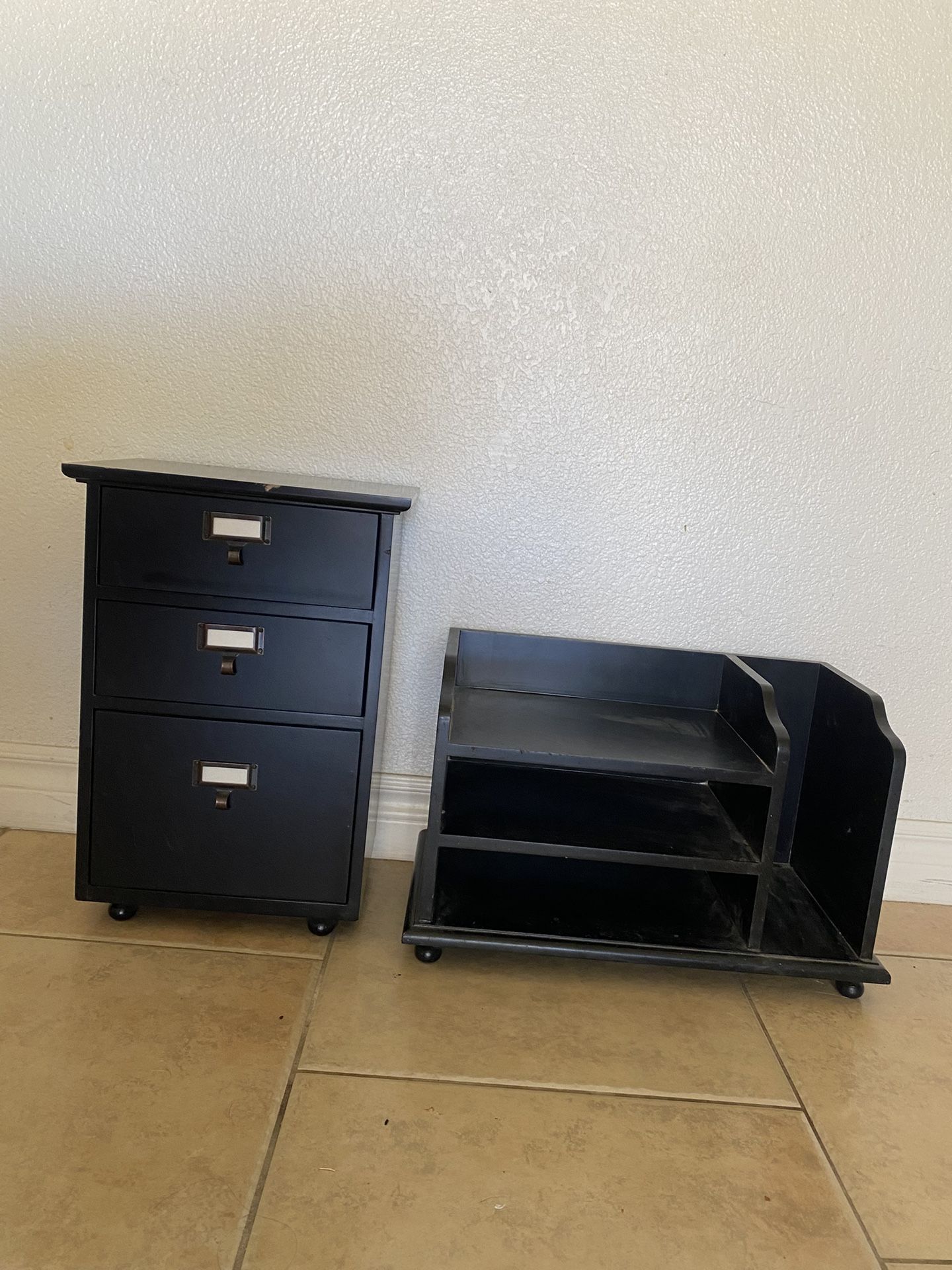 2 Mini Drawer Set Wooden