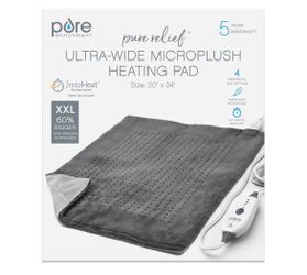 PureRelief Ultra-Wide Microplush Heating Pad @U14-480