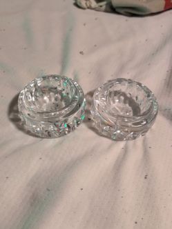 Lot of 2x Crystal Ashtrays/Small Bowls