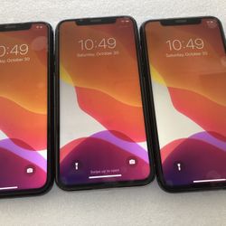 iPhone X 64 GB Tmobile Sprint Metro great condition $300 each
