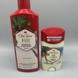 Old Spice FIJI with Palm Tree Antiperspirant Deodorant + Shampoo/Conditioner 