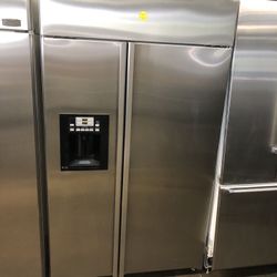 Ge Profile Built In 48” Stainless Steel Side By Side Refrigerator 