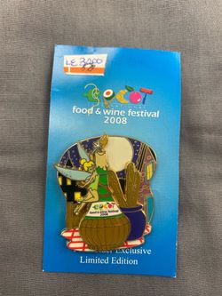 Disney Epcot Food & Wine Festival 2008 Tinker Bell Passholder LE3000 Pin