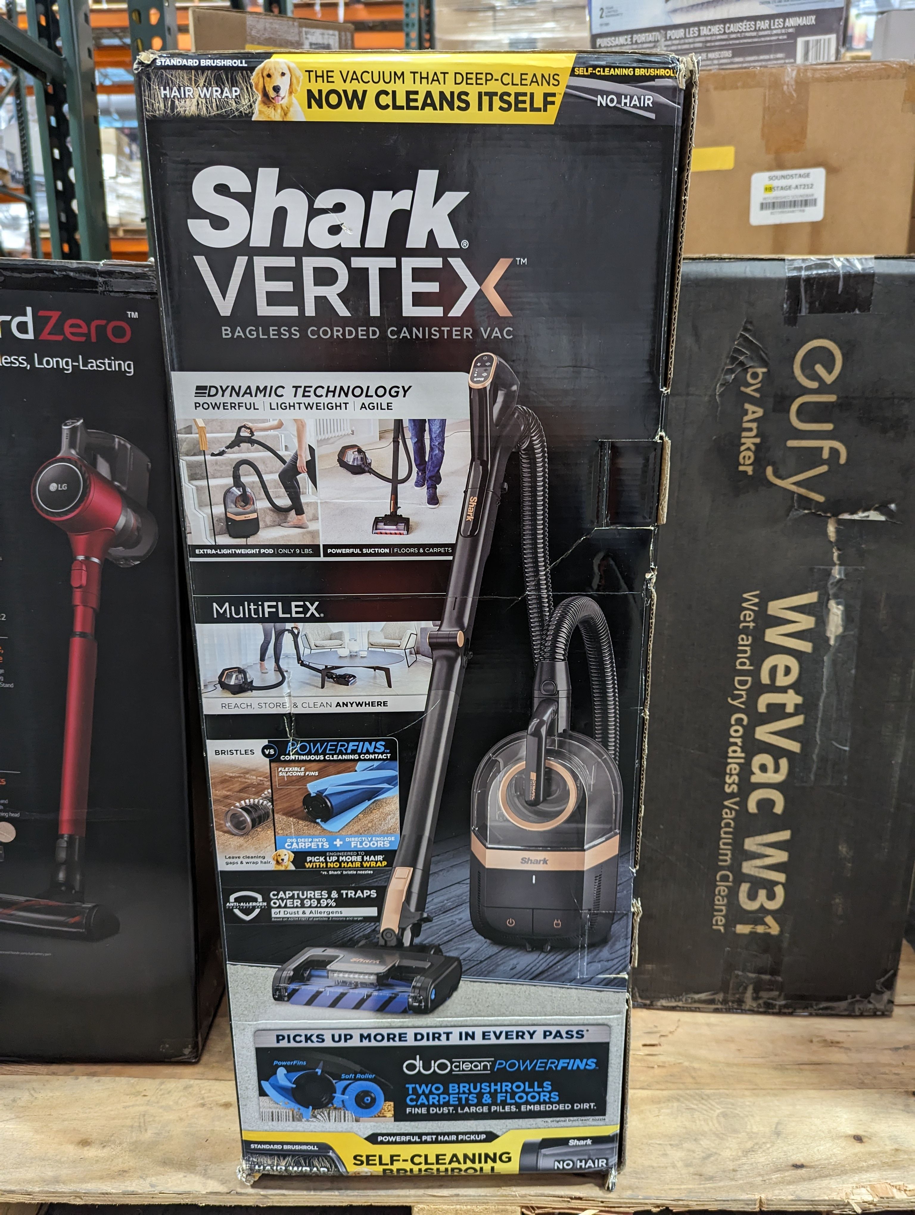 Shark CZ2001 Bagless Corded Vacuum w/Self-Cleaning Brushroll & PowerFins
