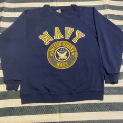 Vintage NAVY  Crewneck 