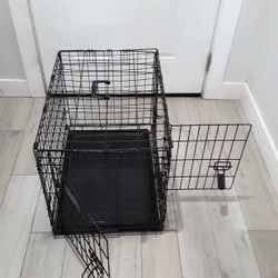 Pets Crate Small Size Two Doors  24 L X 17 W X 19 H Inches 