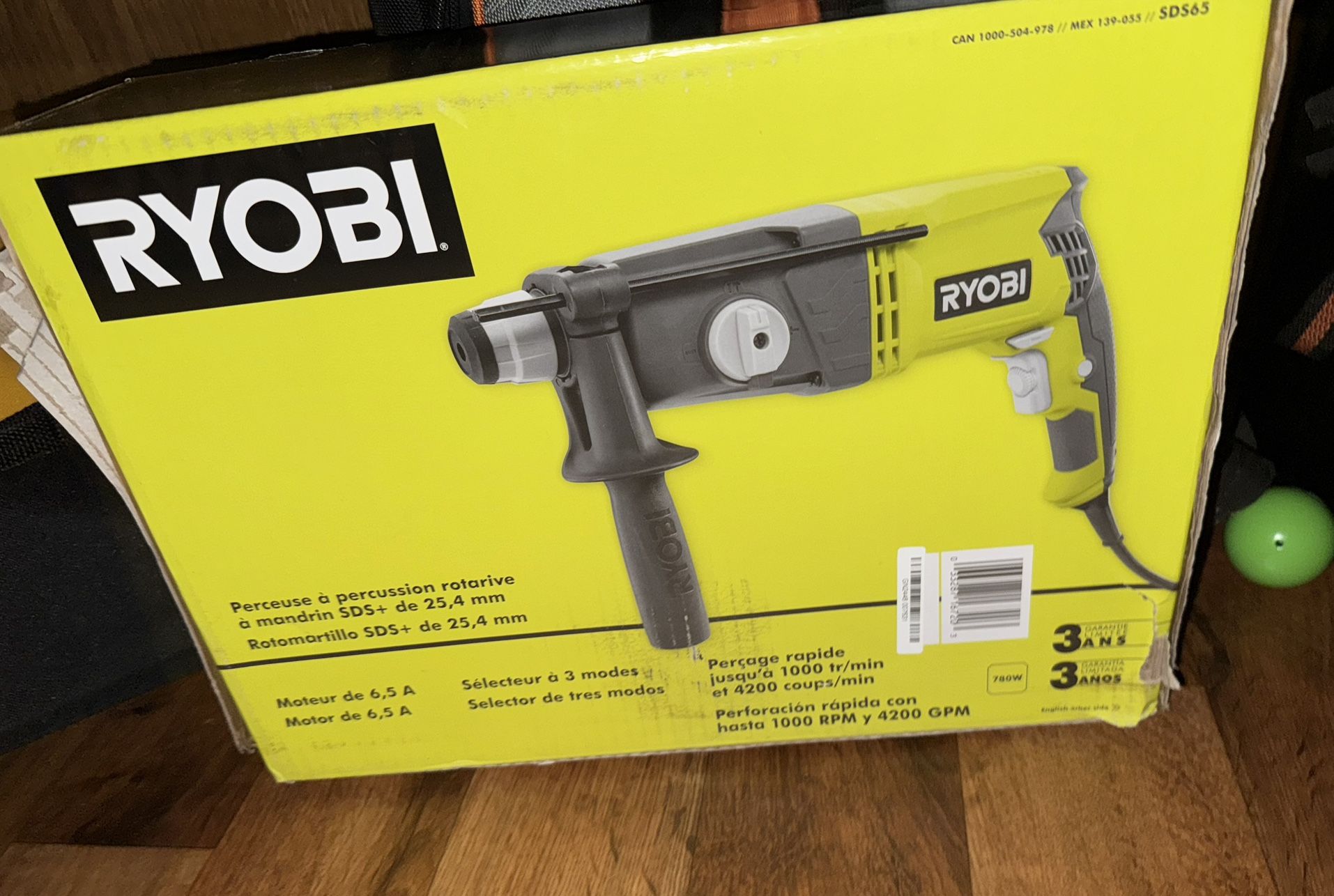 Ryobi Sds Hammer Drill Corded New/nuevo